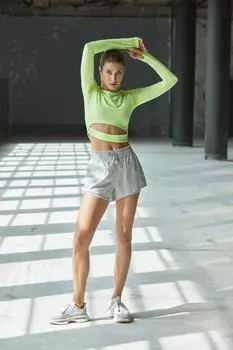 Шорты Trendyol спортивные двухслойные, серый