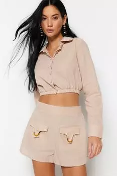 Шорты TRENDYOLMLLA, бежевый