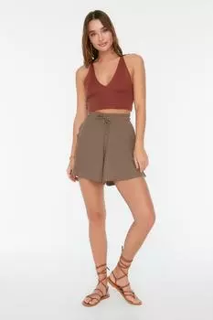 Шорты TRENDYOLMLLA, коричневый