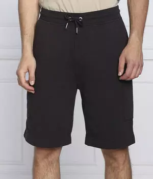 Шорты трикотажные Boss Orange с накладными карманами, черный