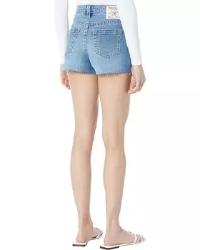 Шорты True Religion Maisie High-Rise Shorts, цвет Island Blue