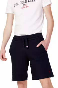 Шорты U.S. Polo Assn. однотонные, темно-синий