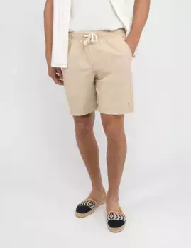 Шорты U.S. Polo Chambray Jogger, бежевый