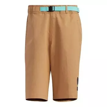 Шорты ub sht os outdoor sports logo contrasting colors belt shorts yellow Adidas, желтый