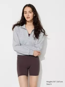 Шорты ultra stretch airism active shorts Uniqlo, коричневый