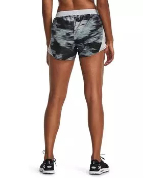 Шорты Under Armour Fly By 2.0 Printed Shorts, цвет Halo Gray/Gravel/Reflective
