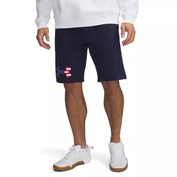 Шорты Under Armour Freedom Rival Big Flag Logo Shorts, цвет Midnight Navy/Red