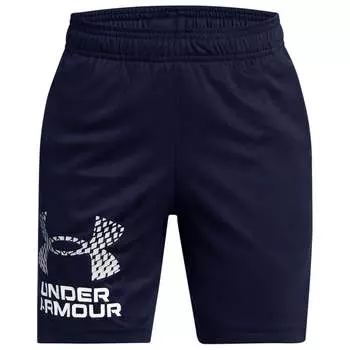 Шорты Under Armour Kid's Tech Logo, цвет Midnight Navy