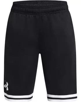 Шорты Under Armour Kids Perimeter Basketball Shorts, черный/белый
