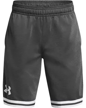 Шорты Under Armour Kids Perimeter Basketball Shorts, цвет Castlerock/White