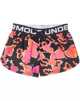Шорты Under Armour Kids Play Up Printed Shorts, цвет Black/Fluo Pink/White