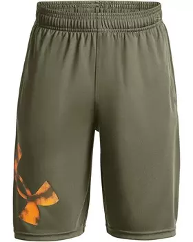 Шорты Under Armour Kids Prototype 2.0 Big Logo Shorts, цвет Marine OD Green/Formula Orange