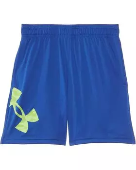 Шорты Under Armour Kids Tech Big Logo Shorts, цвет Tech Blue/Morph Green