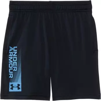 Шорты Under Armour Kids Tech Wordmark Shorts, цвет Black/Horizon Blue