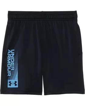 Шорты Under Armour Kids Tech Wordmark Shorts, цвет Black/Horizon Blue