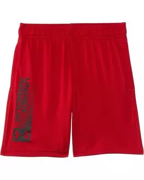 Шорты Under Armour Kids Tech Wordmark Shorts, цвет Red/Black