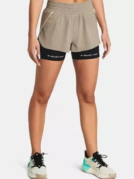 Шорты Under Armour Pjt Rck Leg Day Flex, бежевый