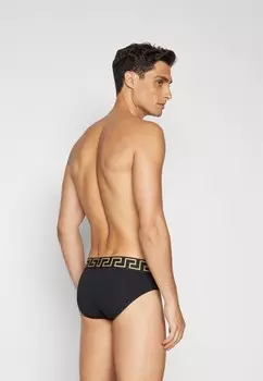 Шорты UNDERPANTS LOW RISE TOPEKA STRETCH NEW LOGO Versace, черный
