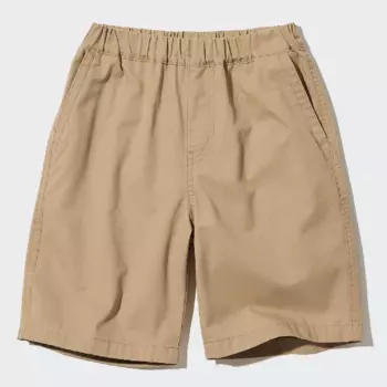 Шорты Uniqlo Kids Cotton Twill Easy, бежевый