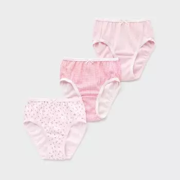 Набор нижнего белья Uniqlo, 3 предмета, розовый