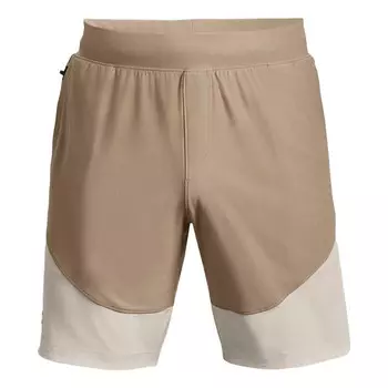 Шорты unstoppable hybrid shorts 'light brown beige' Under Armour, коричневый