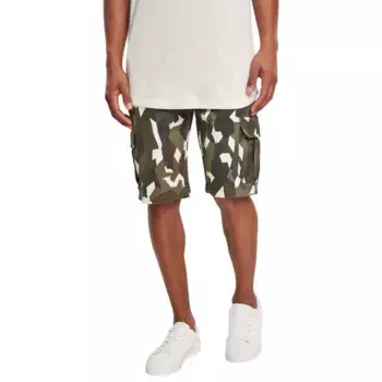 Шорты Urban Classics Geometric Camo Stretch Twill cargo, зеленый