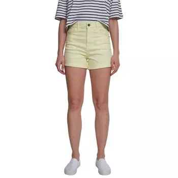 Шорты Urban Classics Stretch Twill High Waist, желтый