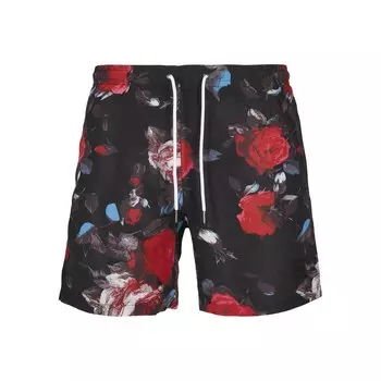 Шорты Urban Classics Swim Shorts Pattern, черный