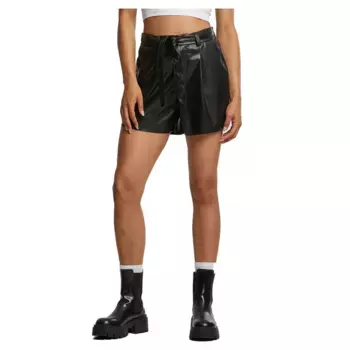 Шорты Urban Classics Synthetic Leather, черный
