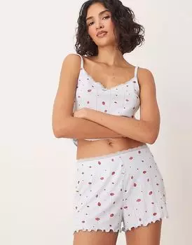 Шорты Urban Threads с принтом клубники