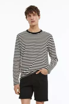 Шорты узкого кроя из хлопкового твила H&M