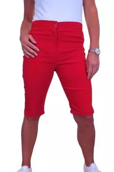 Шорты узкого кроя выше колена Paulo Due, красный