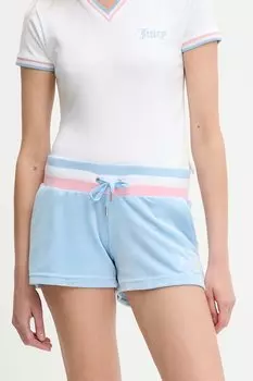 Шорты VELOUR STRIPE BOOTY SHORT Juicy Couture, синий