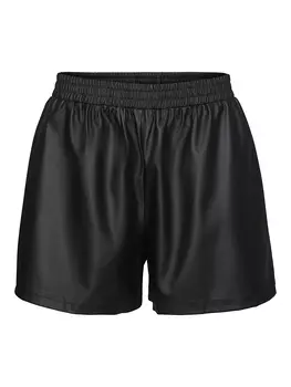 Шорты Vero Moda Kunstleder, черный