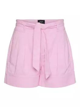 Шорты VERO MODA Loose fit Pleat-Front Pants EVELYN, светло-розовый