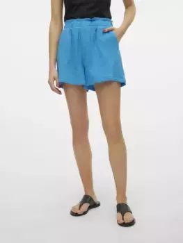 Шорты Vero Moda "VMNATALI HW SHORTS NOOS", цвет Ibiza Blue