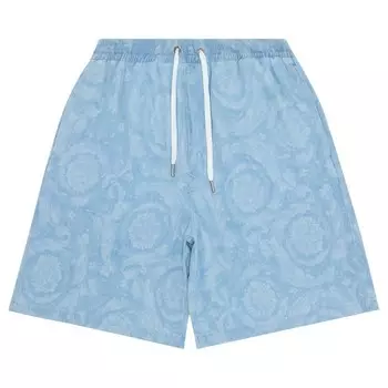 Шорты Versace Denim Short, светло-синий