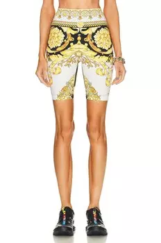 Шорты Versace Tessuto, цвет Bianco, Oro, & Nero