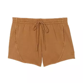 Шорты Victoria's Secret Pink Ivy Fleece Curved Hem, светло-коричневый