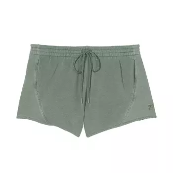 Шорты Victoria's Secret Pink Ivy Fleece Curved Hem, зеленый