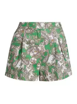 Шорты Vittoria из эластичного хлопка L'AGENCE, зеленый