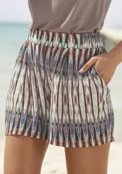 Шорты Vivance с этническим принтом, шорты на резинке, летние пляжные шорты, цвет Bunt Bedruckt