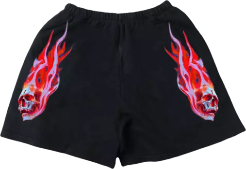 Шорты Vlone Red Skully Shorts 'Black', черный
