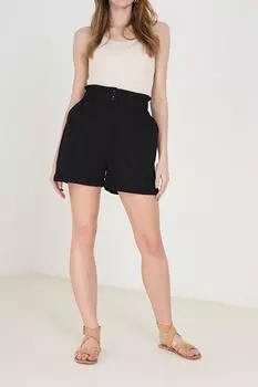 Шорты в бумажном пакете с высокой талией 'Neave' Brave Soul, черный