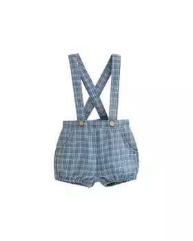Шорты в клетку для мальчика в виде лягушки Dadati, синий