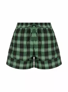 Шорты в клетку Ganni