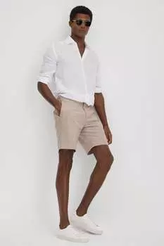 Шорты в клетку с боковыми регулировками Reiss, мультиколор