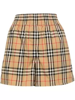 Шорты в клетку Vintage Check Burberry, коричневый
