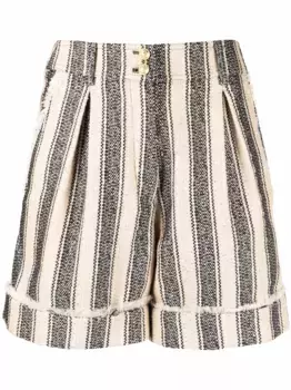 Шорты в полоску BALMAIN, нейтральный