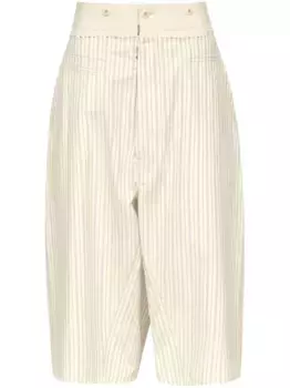 Шорты в полоску MAISON MARGIELA, нейтральный